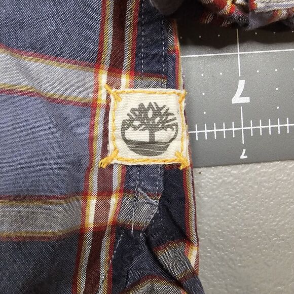 Vintage Timberland Shirt Mens Large Plaid Work Outdoors Logger Preppy Heritage - Picture 4 of 11